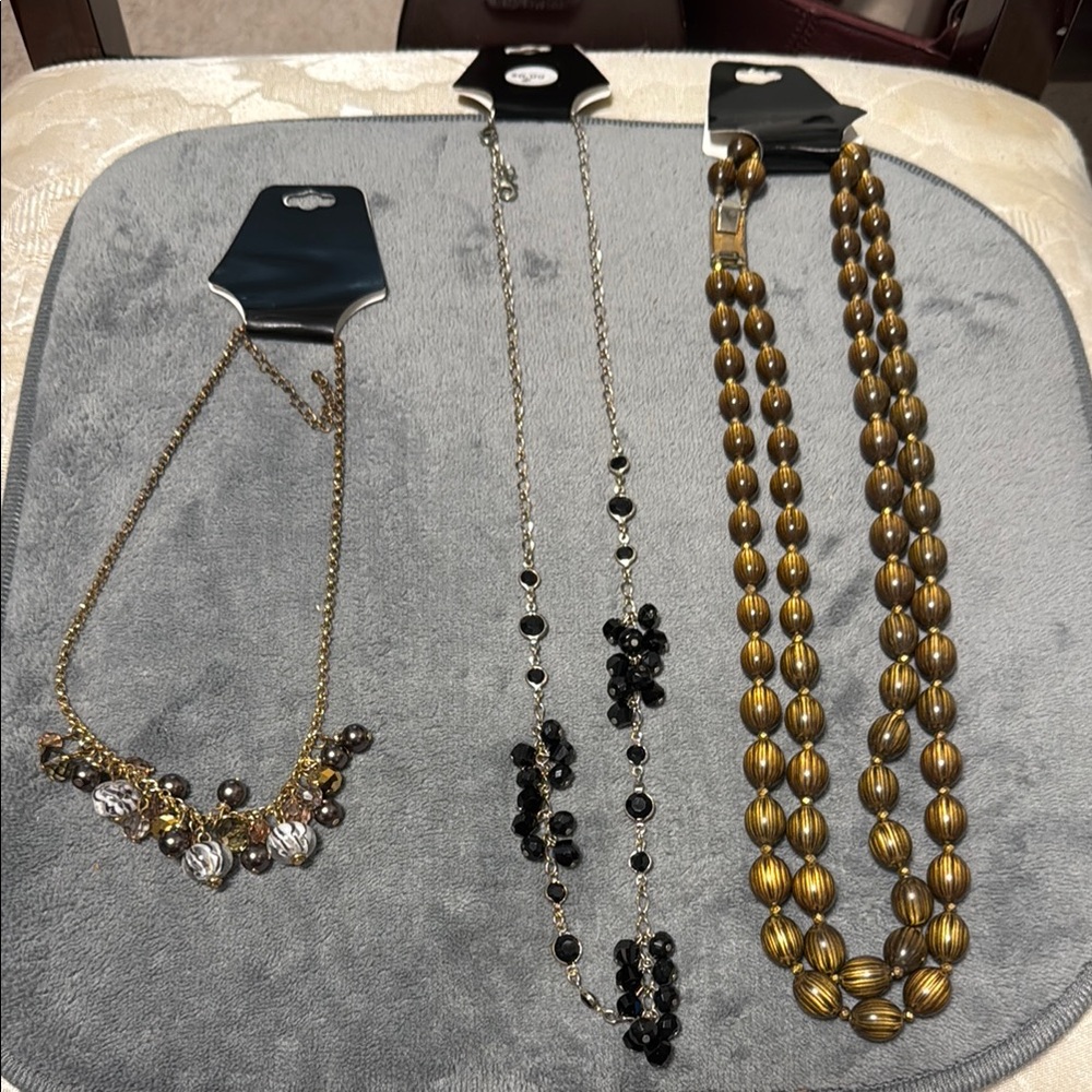 3 Elegant Necklaces NEW